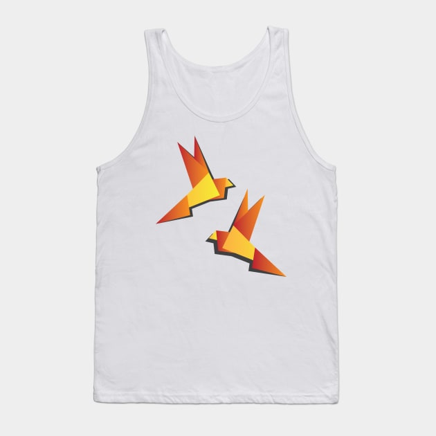 Origami Tank Top by TeePixelate